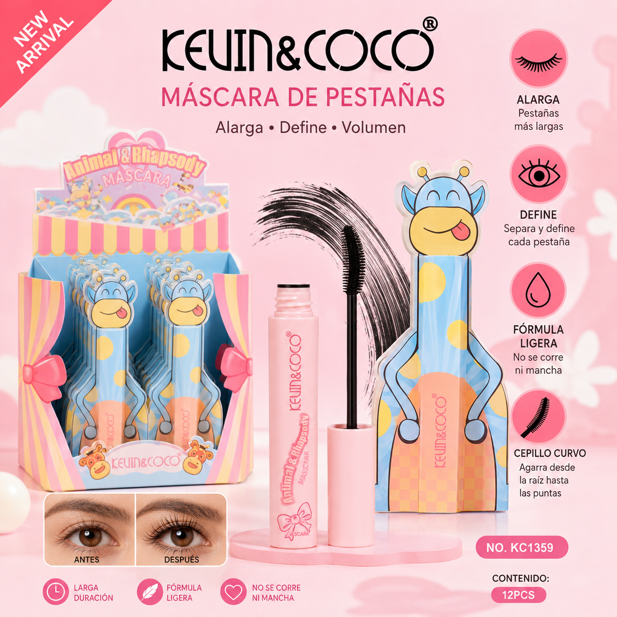 Máscara de Pestañas KEVIN&COCO – Animal & Rhapsody
