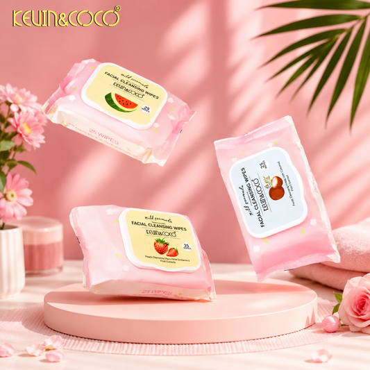 Toallitas Faciales Desmaquillantes KEVIN&COCO – 25 Unidades