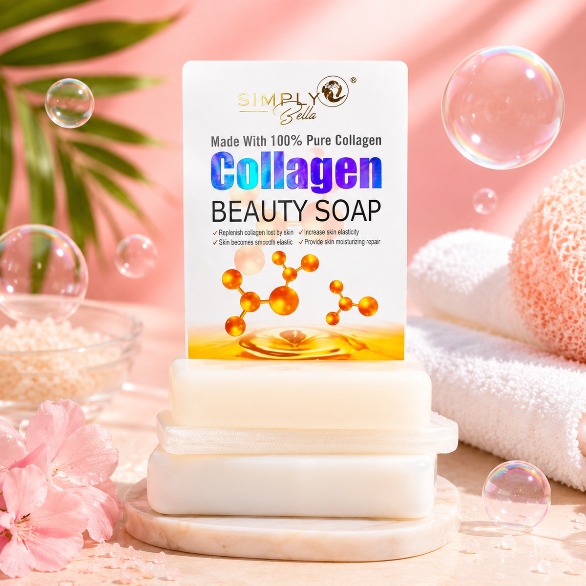 Jabón de Belleza con Colágeno – Simply Bella