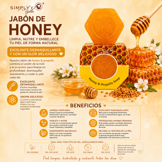 Jabón de Honey & Propolis – Simply Bella
