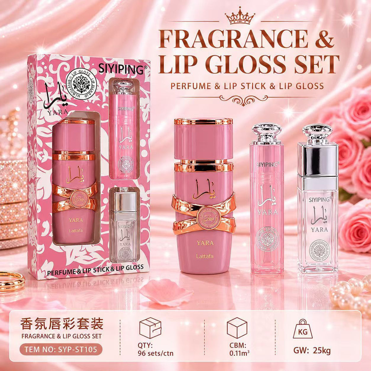Set de Perfume y Brillo Labial – Yara