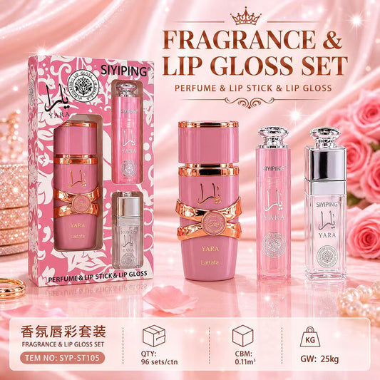 Set de Perfume y Brillo Labial – Yara