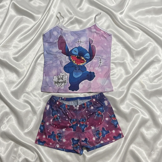 Pijama de 2 Piezas para Mujer – Diseño Stitch